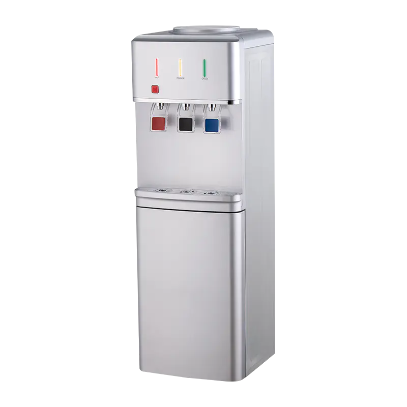 YR-2509/YLR-2509/YLR-2509Y Silver Three Outlet Vertical Water Dispenser